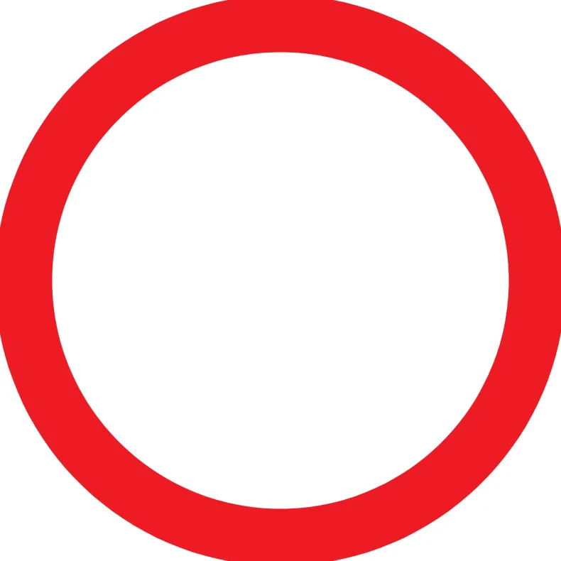 Pictogram verbodsbord algemeen Ø 30 cm