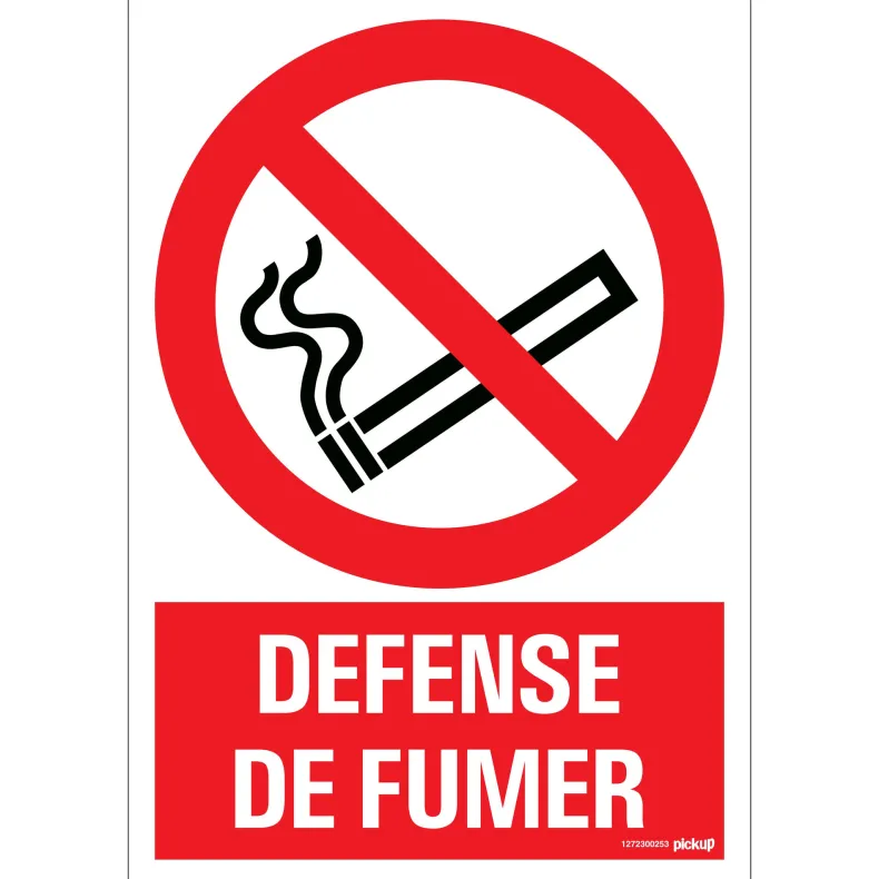 Pictogram défense de fumer 23 x 33 cm
