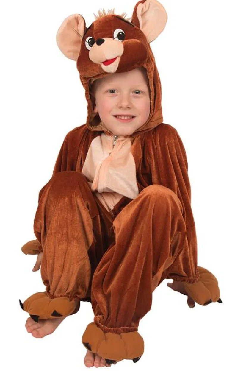 Verkleedpak Muis - Bruin - Maat 128