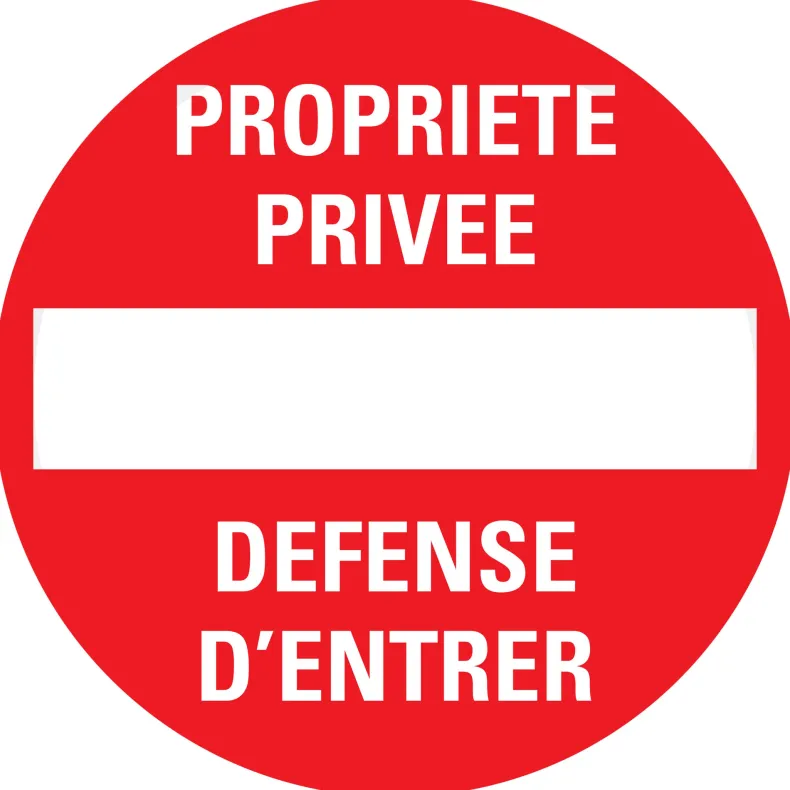 Pictogram propriété privée Ø 18 cm