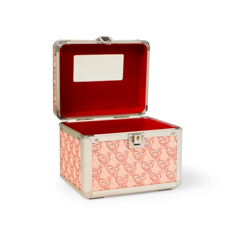 Juwelenkoffertje hartjes groot