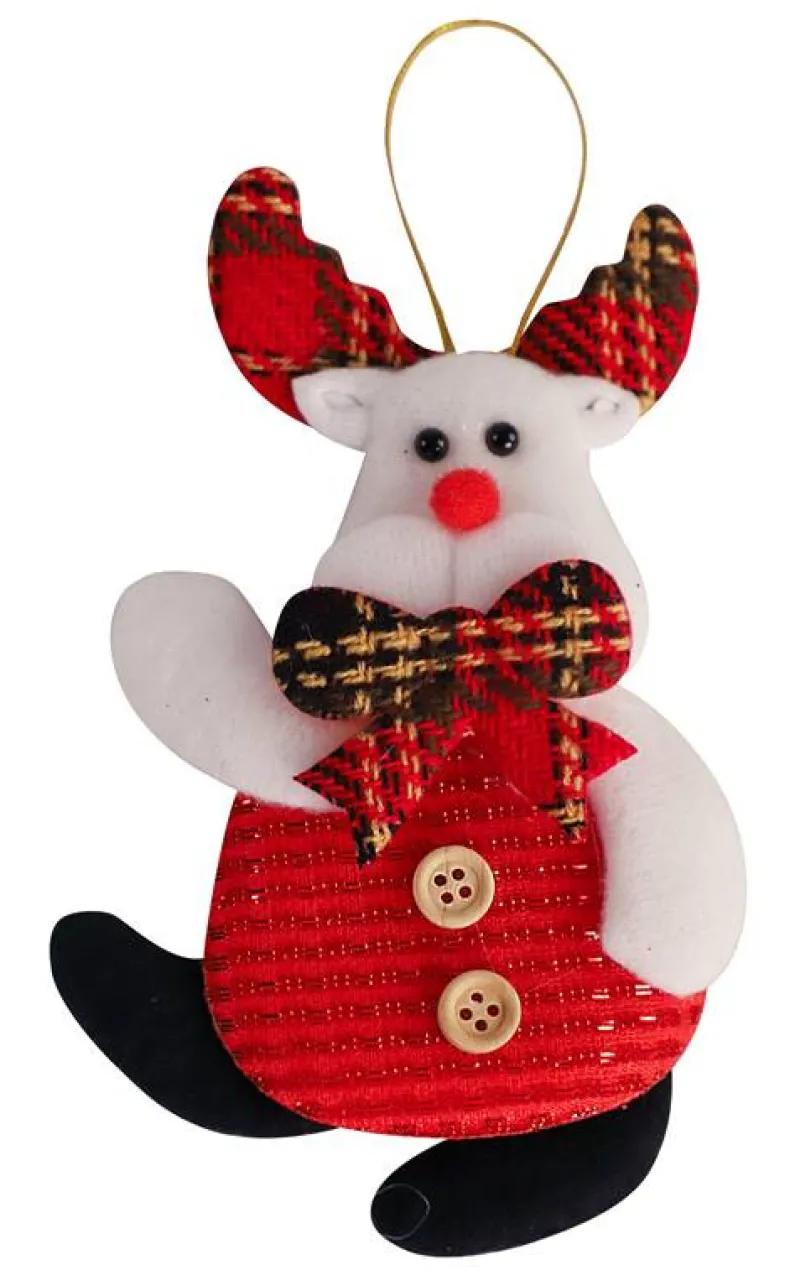 Kerstboomhanger popje rood