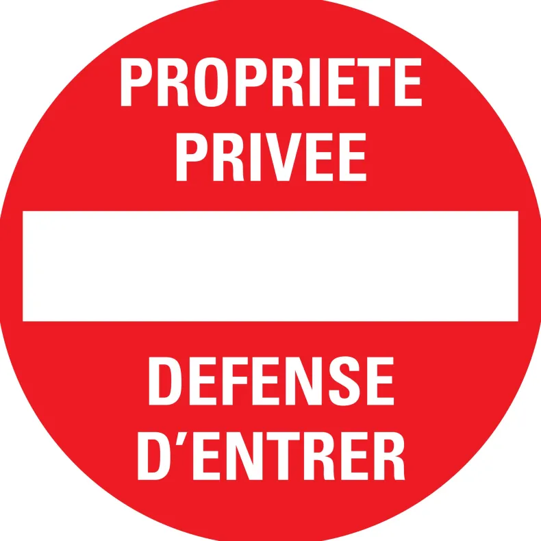 Pictogram propriété privée Ø 30 cm