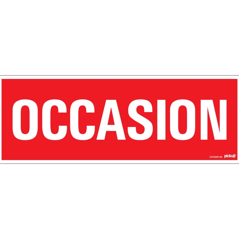 Pictogram occasion 33 x 12 cm