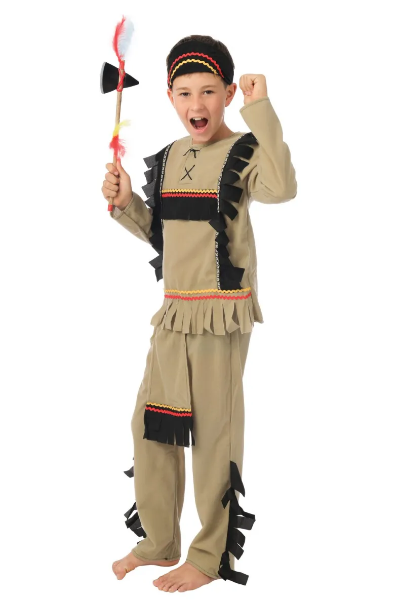 Kinderkostuum Indiaan jongen - 7-9 jaar