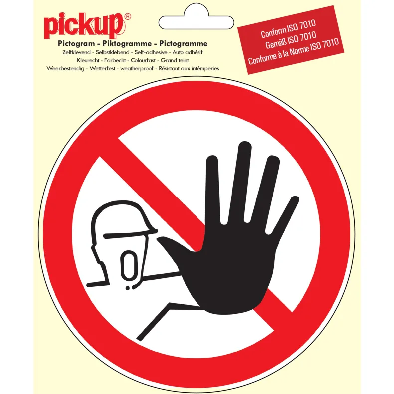 Pictogram verboden voor onbevoegden  Ø 15 cm