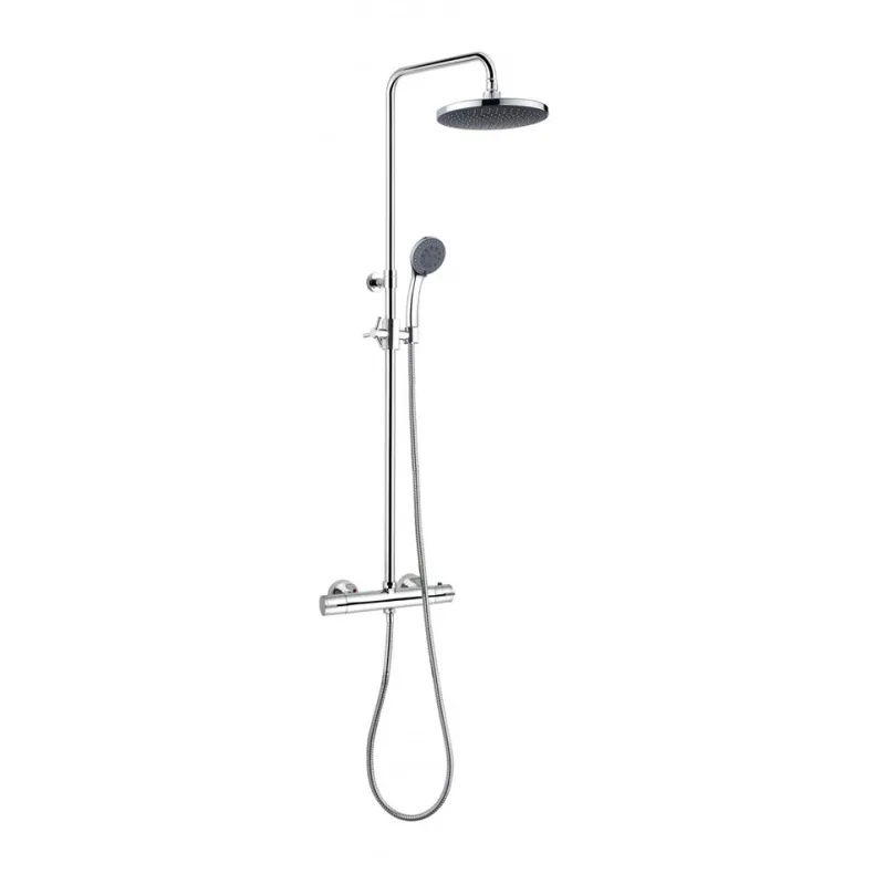 Regendoucheset rond met kraan