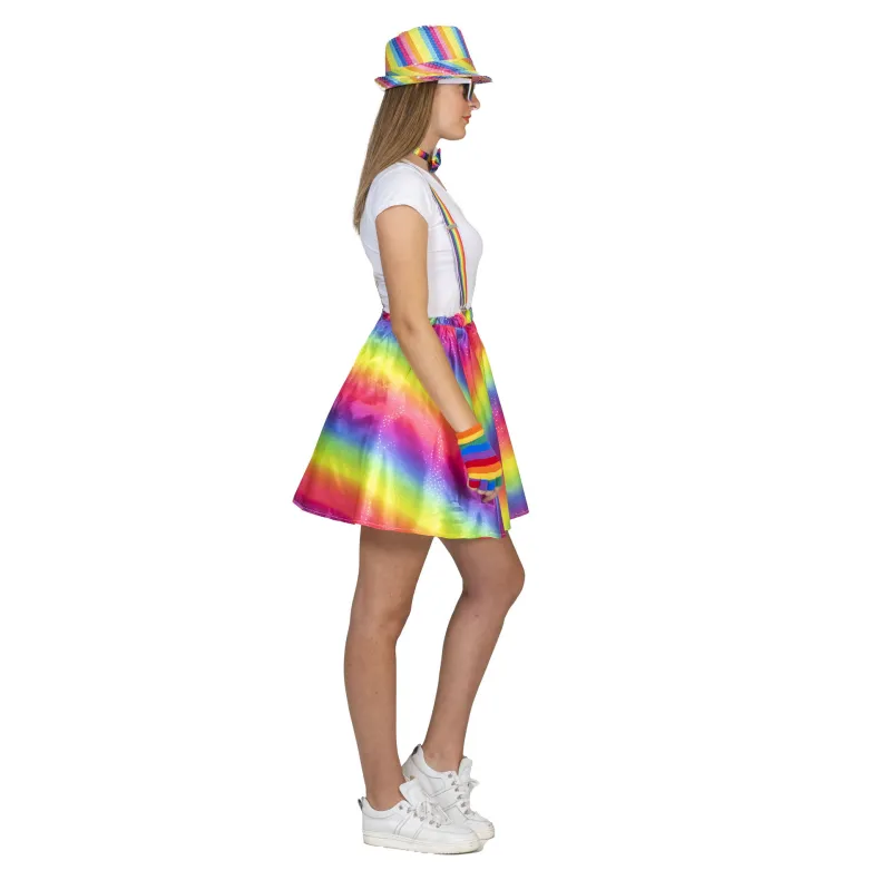 Pride Regenboog Rok Skirt Rosy Dames - One Size