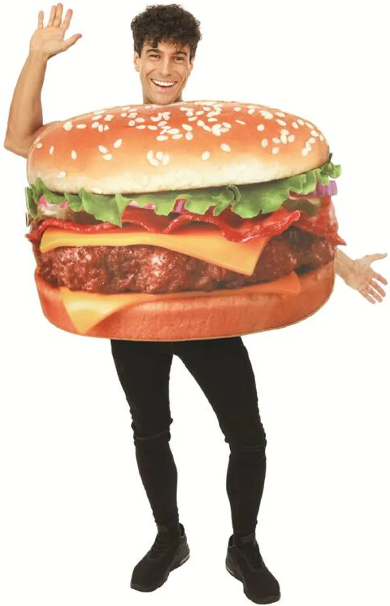 Kostuum Hamburger volwassenen - Foam - One Size