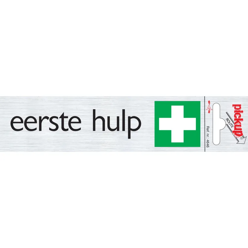 Pictogram eerste hulp aluminium 16,5 x 4,4 cm