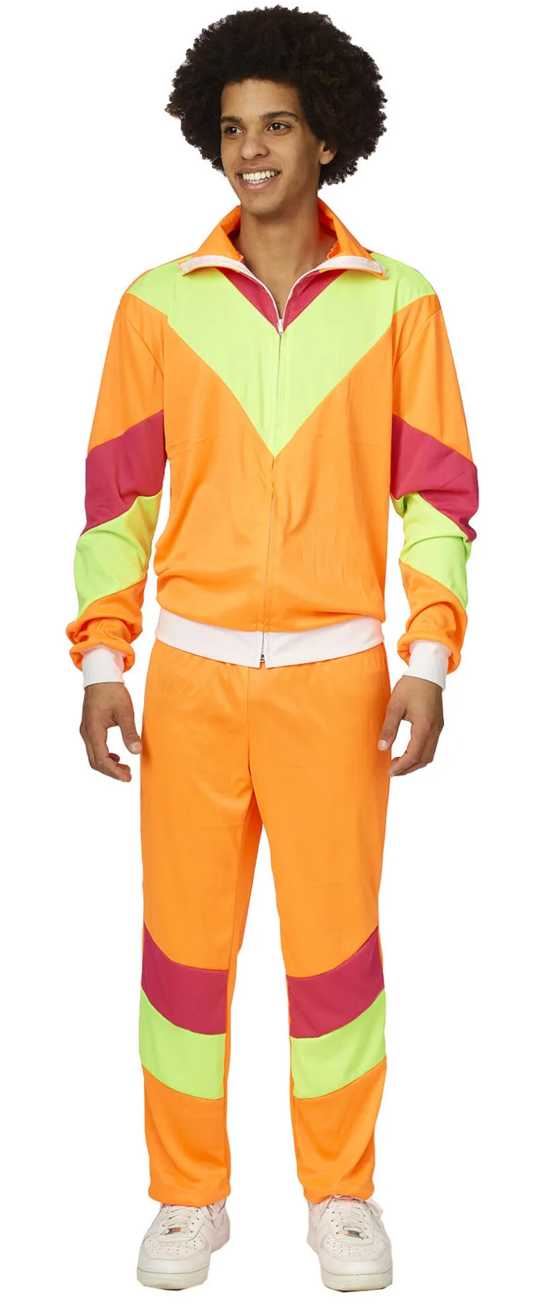 Trainingspak Man Fluo - Oranje/geel - Maat 52