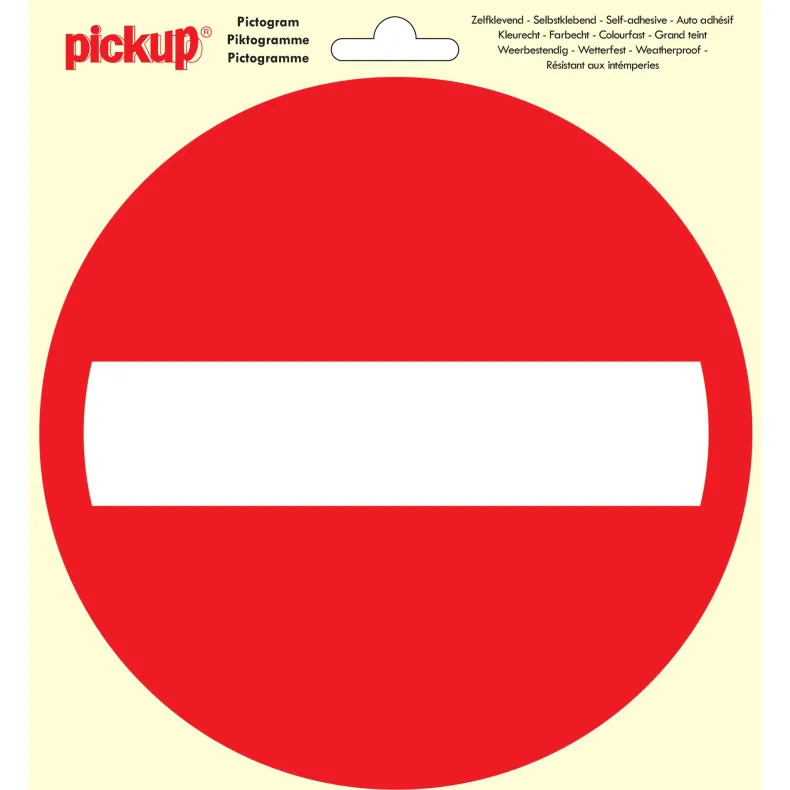 Pictogram verboden toegang Ø 15 cm