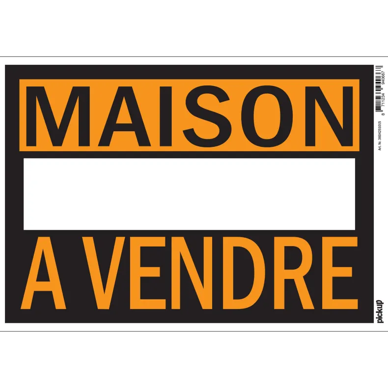 Pictogram maison à vendre 23 x 33 cm