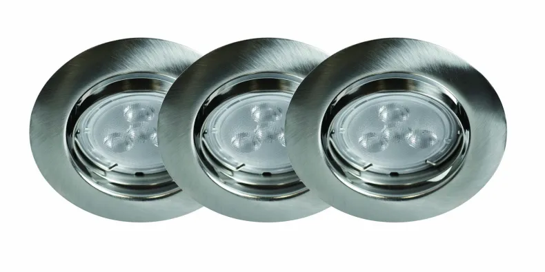 Led 3 x GU10 3,7W satin