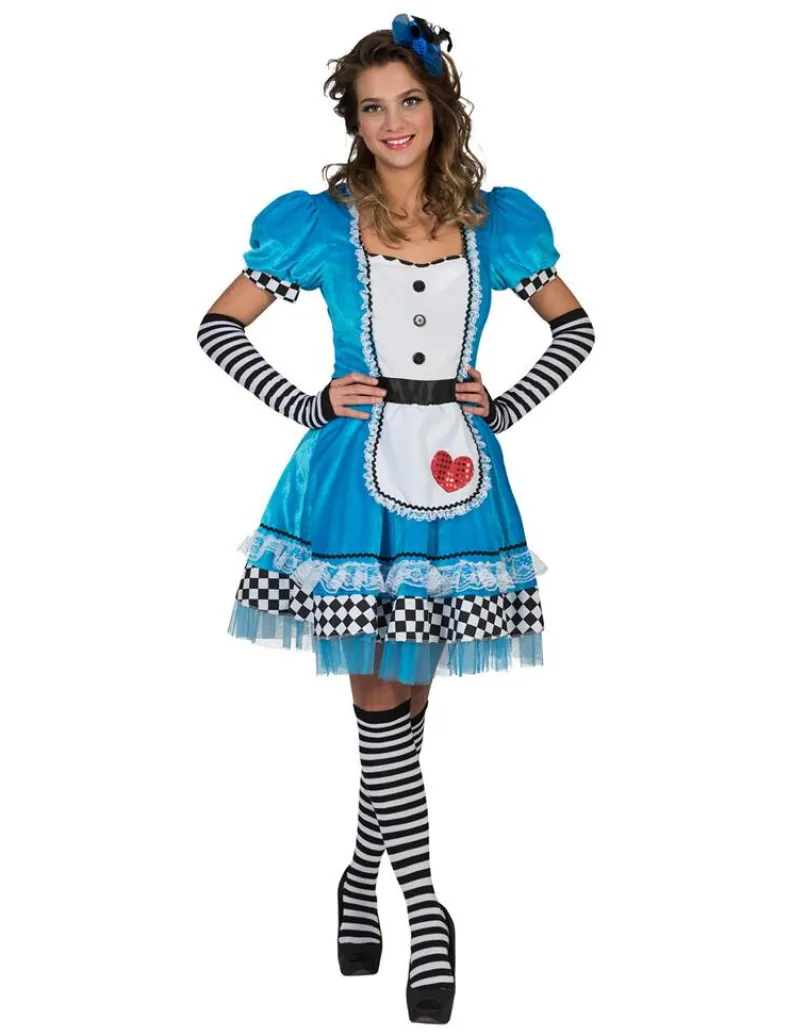 Kostuum Jurk Alice in Wonderland Vrouw - Maat 40/42