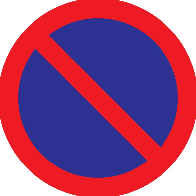 Pictogram parkeerverbod  Ø30 cm