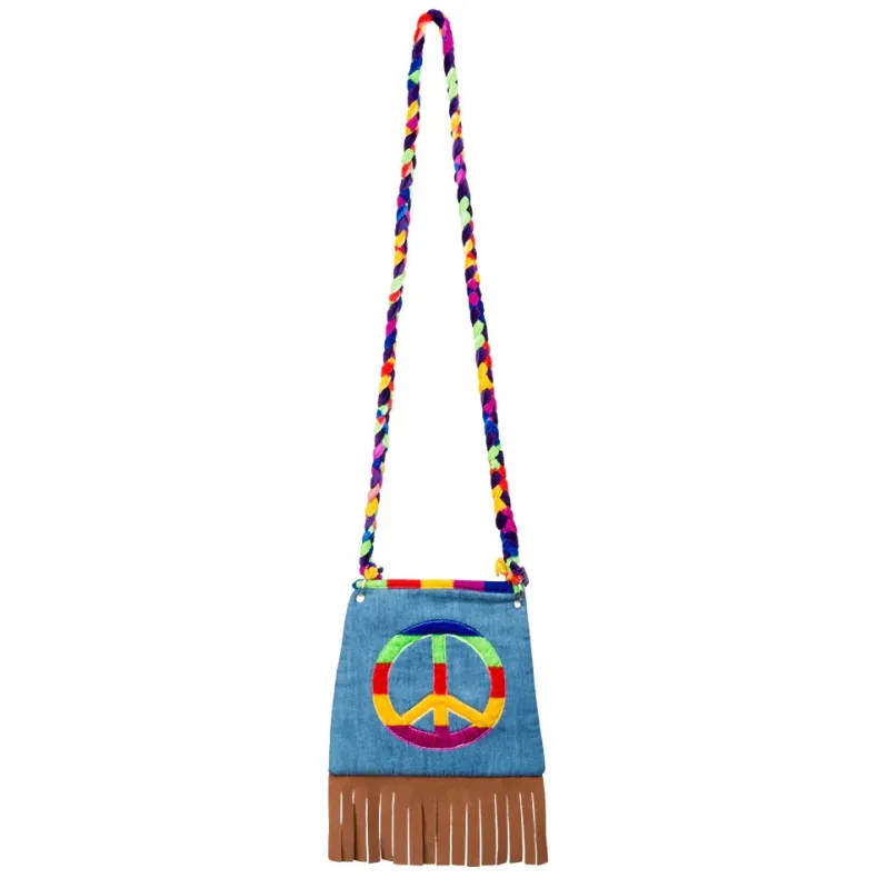 Schoudertasje Peace - 19x19 cm