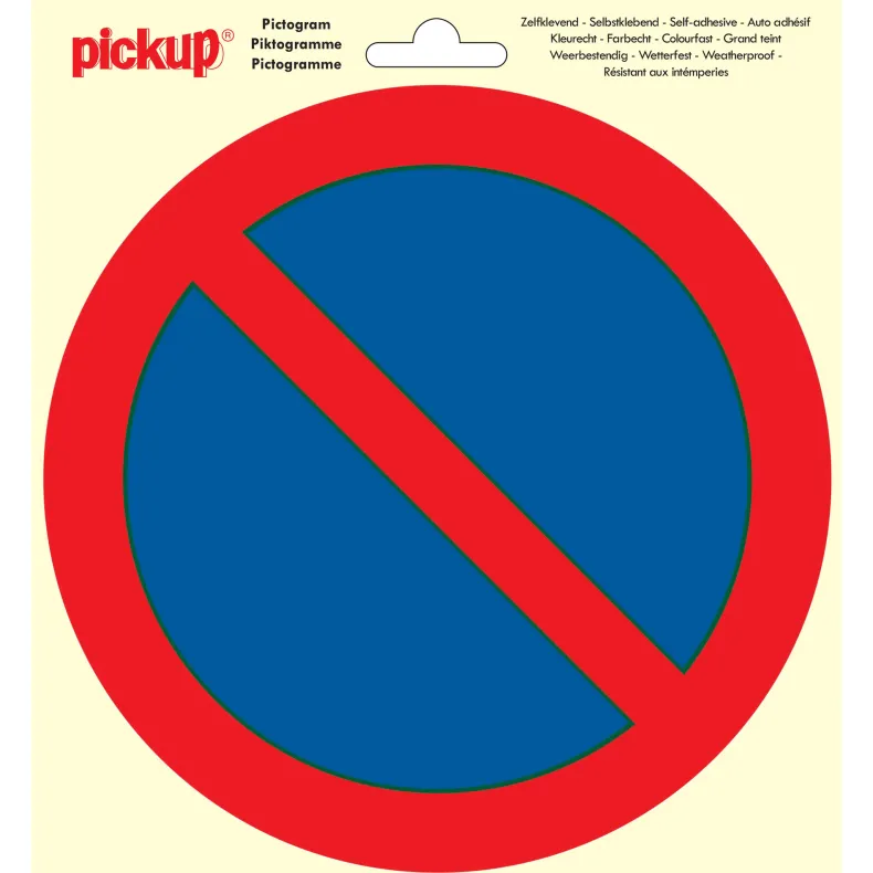 Pictogram parkeerverbod Ø 15 cm