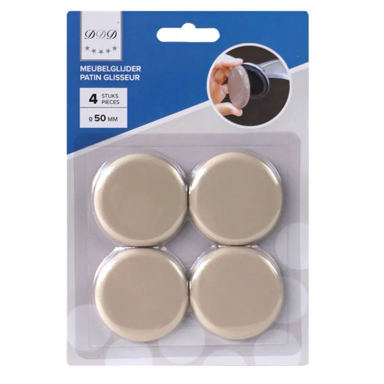 meubelglijder 50 mm beige 4 stuks