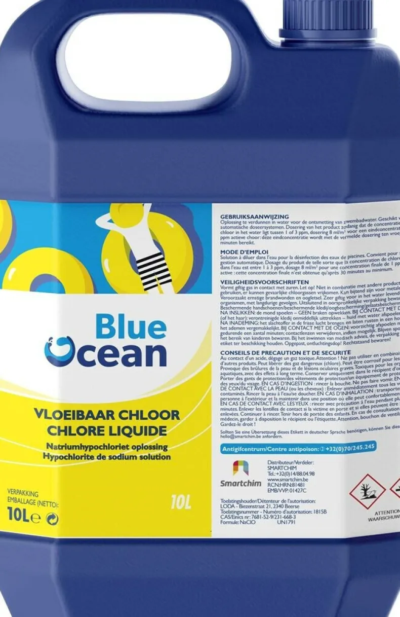 Blue Ocean Vloeibaar Chloor 10L