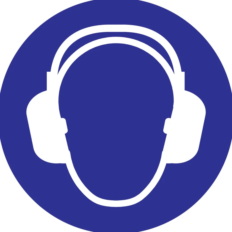 Pictogram oorbescherming Ø 18 cm