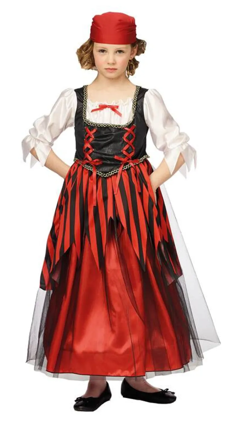 Piraat Kostuum Meisje - Maat 140