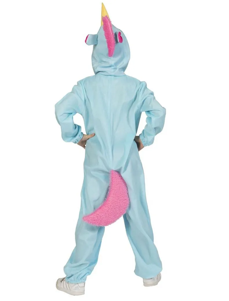 Verkleedpak Unicorn Blue Berry Onesie - Maat 140