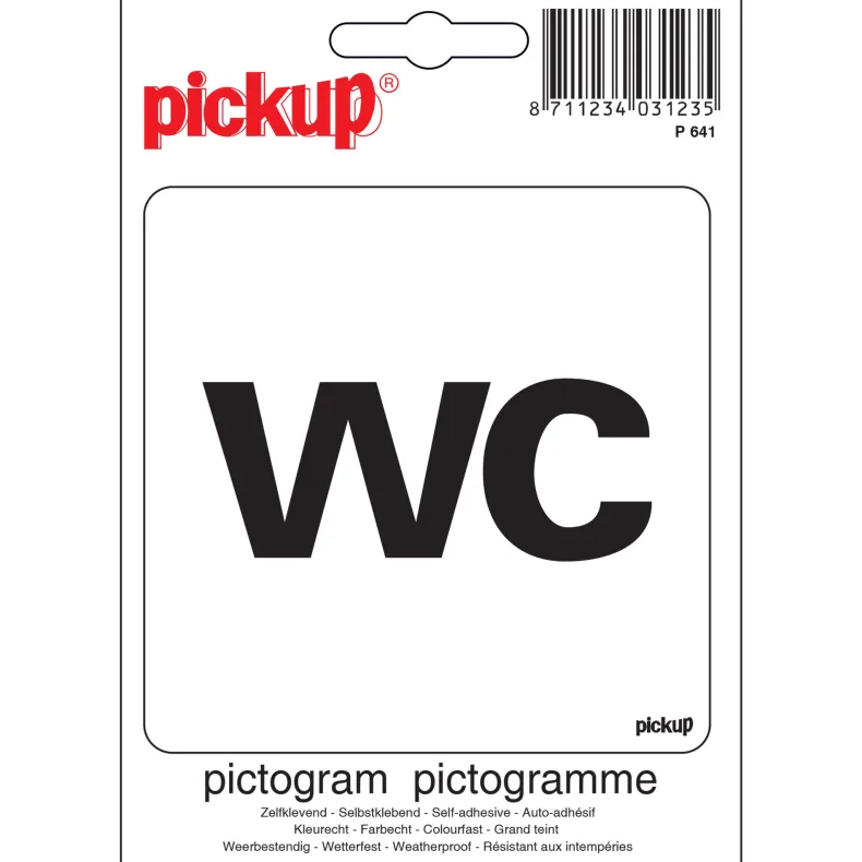 Pictogram wc 10 x 10 cm