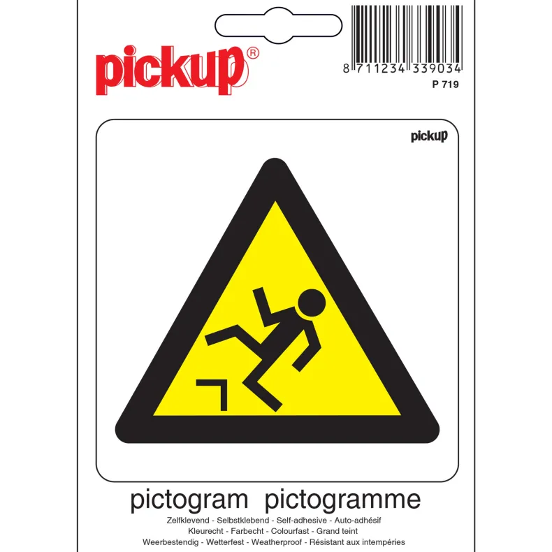 Pictogram hoogteverschil 10 x 10 cm