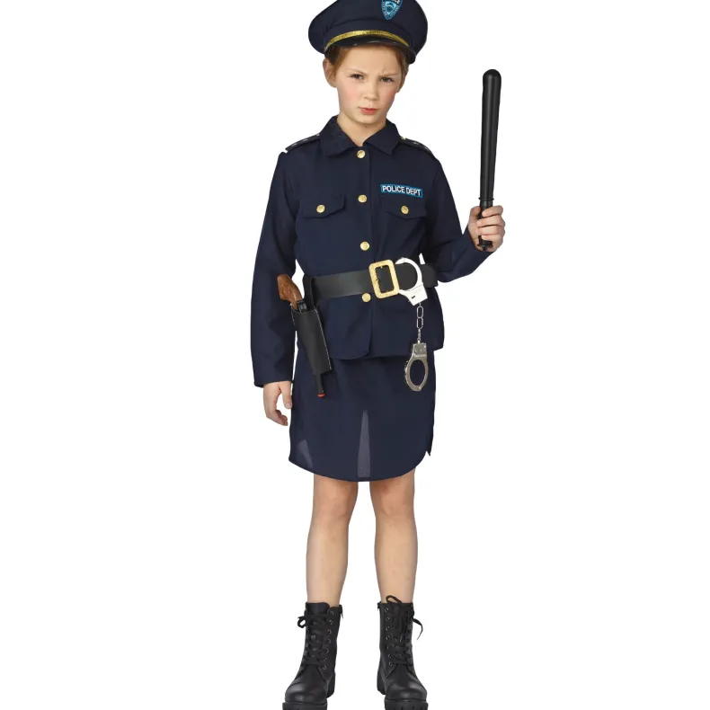 Politie Kostuum Meisje - Maat 140
