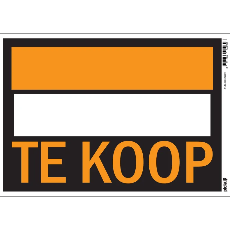 Pictogram te koop 23 x 33 cm