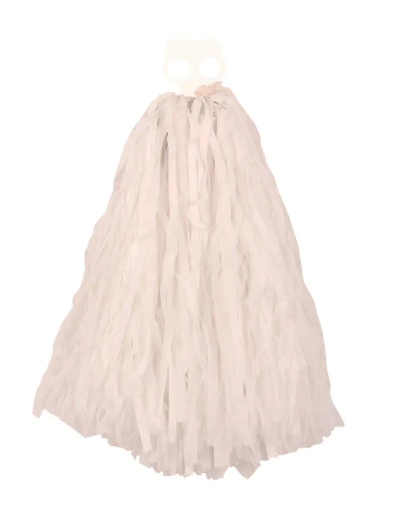 Cheerleader Pompon met Ringen - Wit