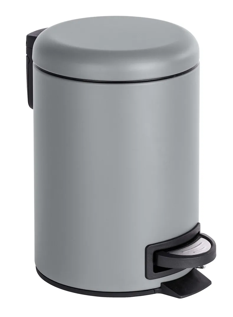 Afvalemmer Leman grijs 3 L