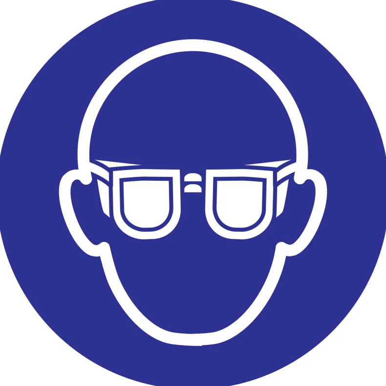 Pictogram oogbescherming Ø 18 cm