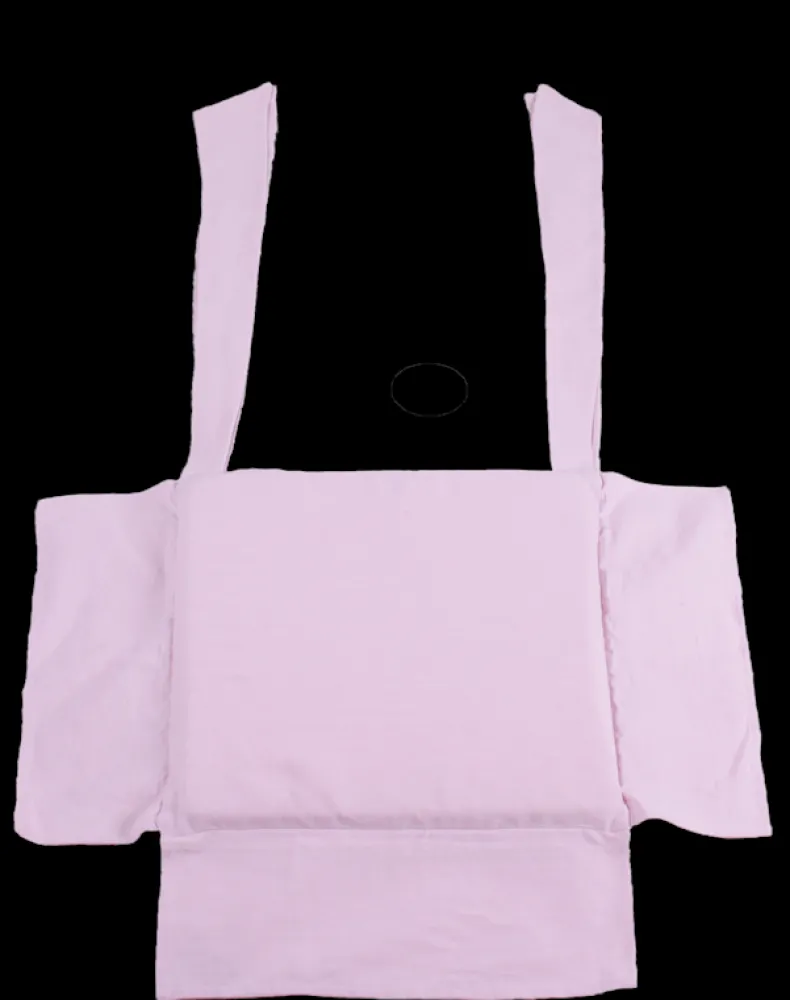 Stoelzit licht roze met volants