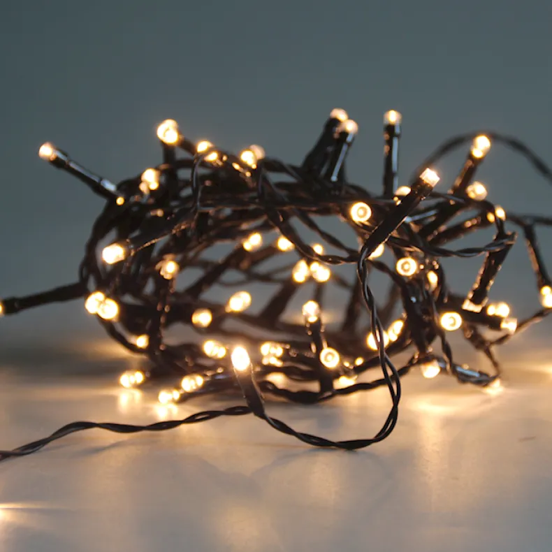 Lichtsnoer met 80 lampjes warm wit LED - 6m