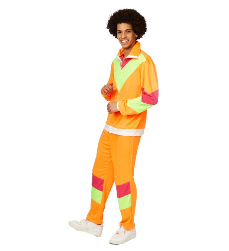 Trainingspak Man Fluo - Oranje/geel - Maat 54