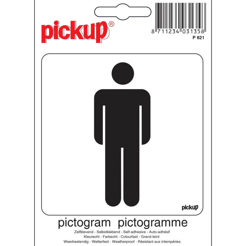 Pictogram heren 10 x 10 cm