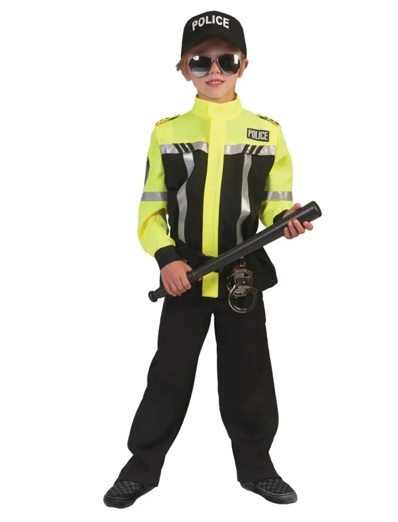 Kinderkostuum Politie Agent Sam - Maat 140