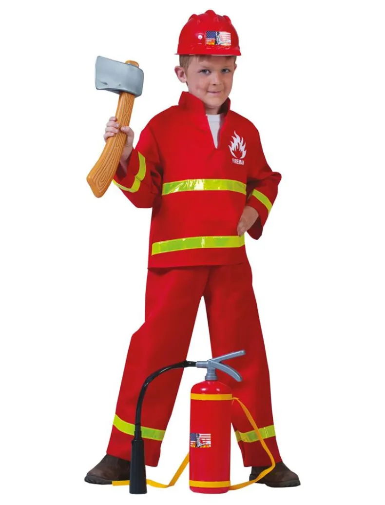 Kinderkostuum Brandweerman Sam - Maat 164