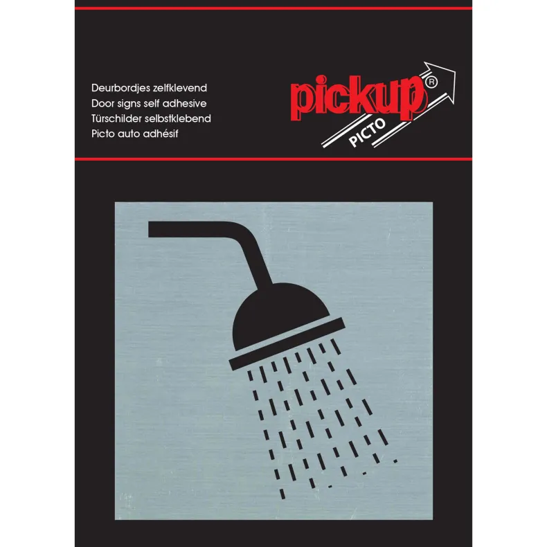 Pictogram douche aluminium