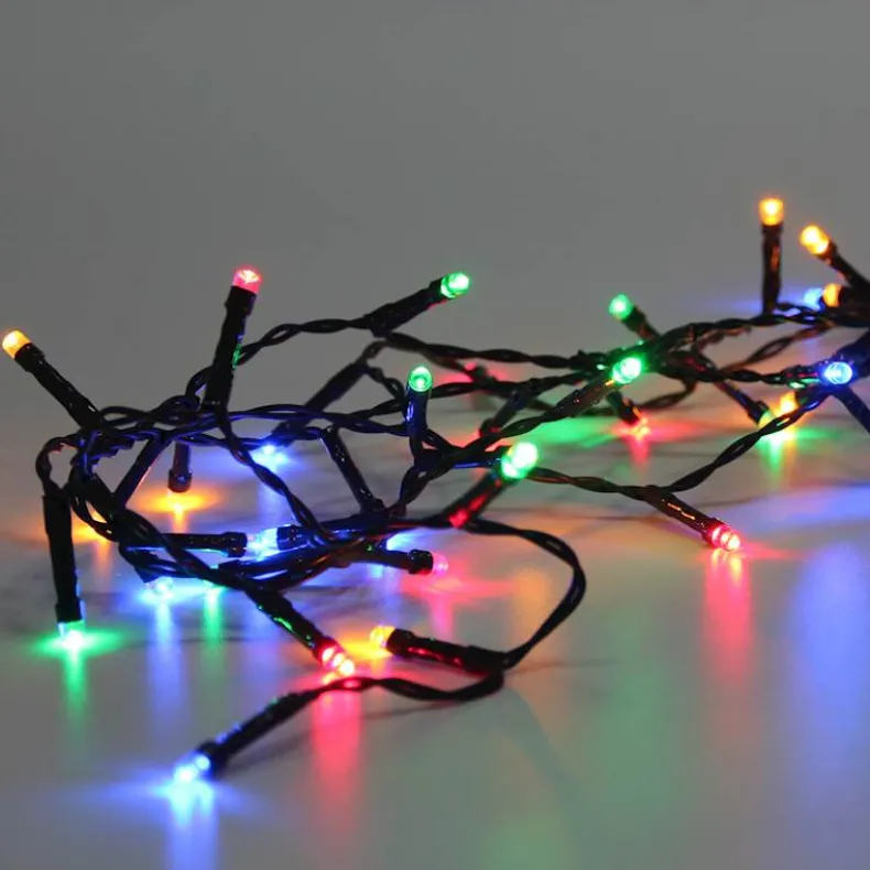 Lichtsnoer met 180 lampjes multicolor LED - 12,5m