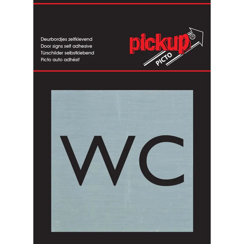 Pictogram wc aluminium