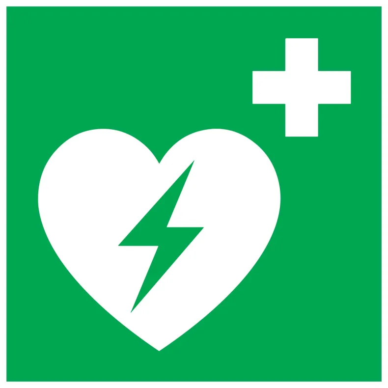 Pictogram AED defibrilator