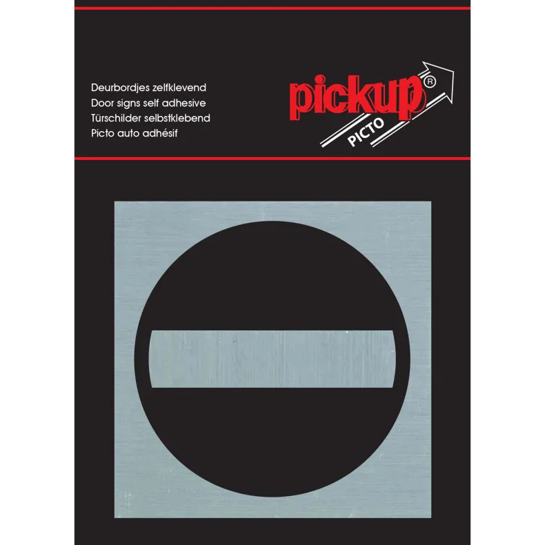 Pictogram verboden toegang aluminium
