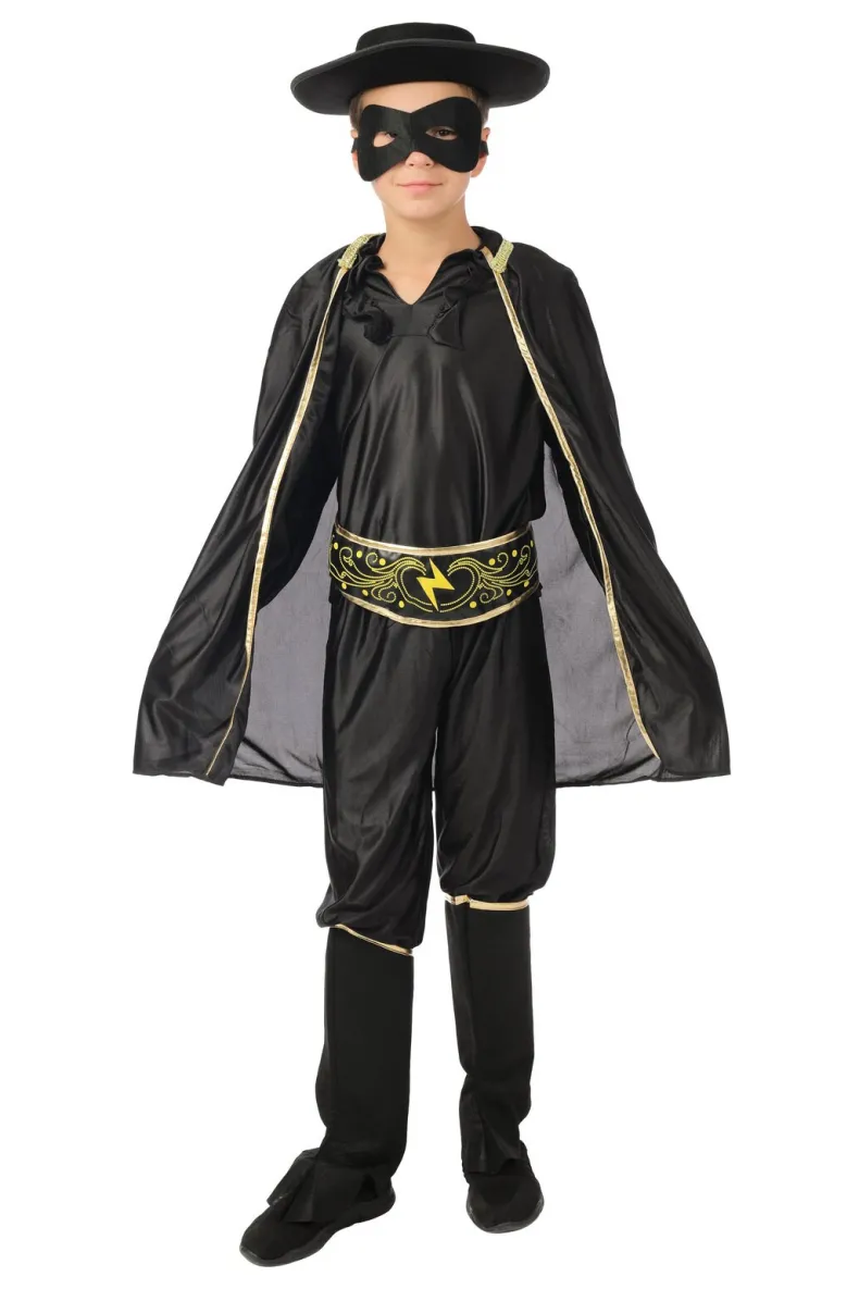 Kinderkostuum Gemaskerde Bandiet - Zorro - 10-12 jaar