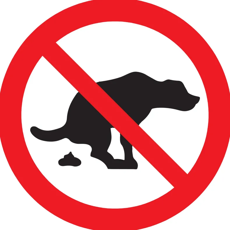Pictogram hier geen hondenpoep  Ø 30 cm