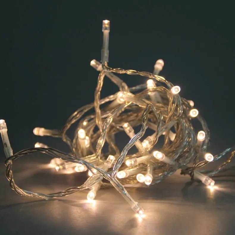 Lichtsnoer met 40 lampjes warm wit LED - 3m