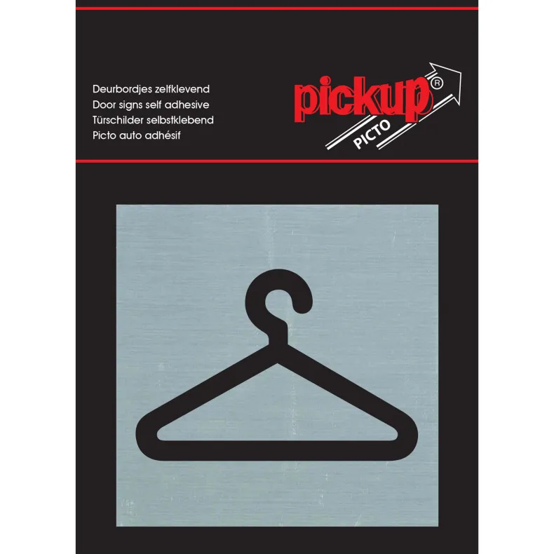 Pictogram garderobe aluminium