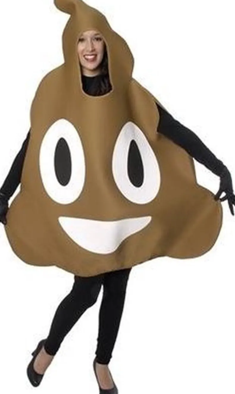 Verkleedpak Lachend Kakske Emoji Volwassen